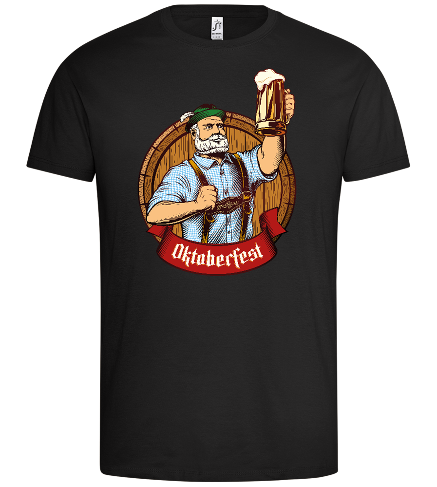 Oktoberfest Mann Design - Premium men's t-shirt_DEEP BLACK_front