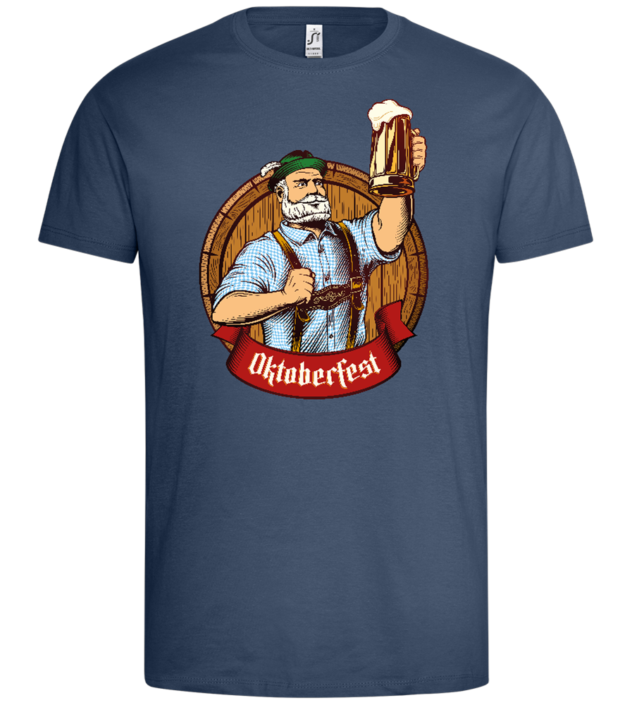 Oktoberfest Mann Design - Premium men's t-shirt_DENIM_front