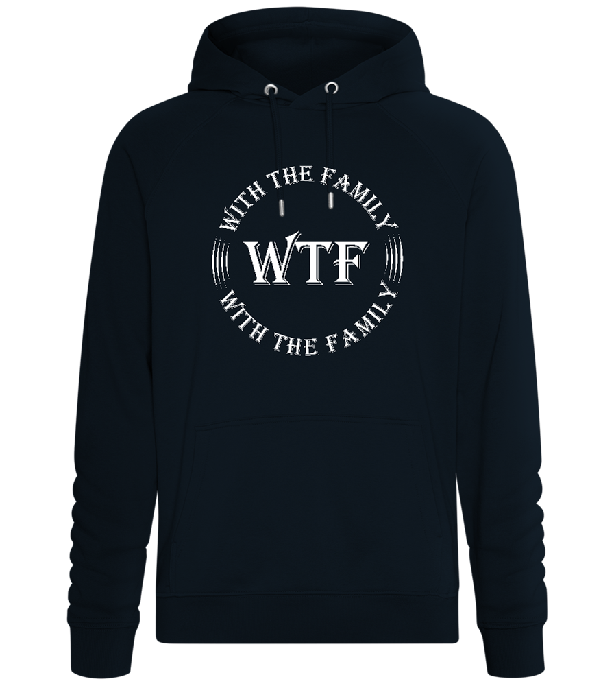 With The Family Design - Comfort unisex hoodie_BLACK_front