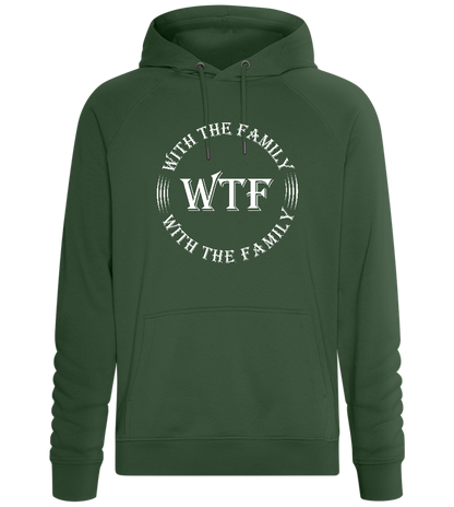 With The Family Design - Comfort unisex hoodie_GREEN BOTTLE_front