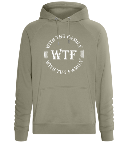 With The Family Design - Comfort unisex hoodie_KHAKI_front