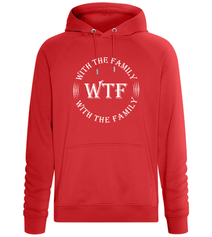 With The Family Design - Comfort unisex hoodie_RED_front