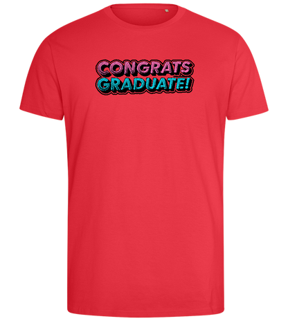 Congrats Graduate Design - Comfort men's fitted t-shirt_BRIGHT RED_front