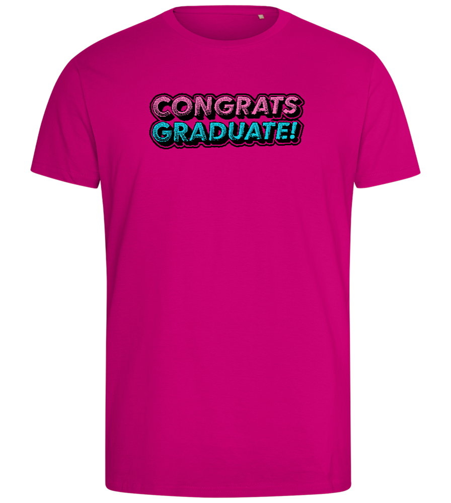 Congrats Graduate Design - Comfort men's fitted t-shirt_FUCHSIA_front