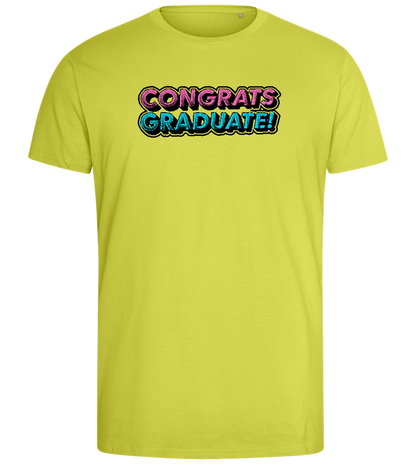 Congrats Graduate Design - Comfort men's fitted t-shirt_GREEN APPLE_front