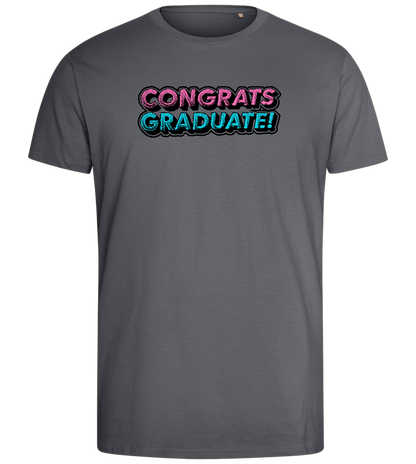 Congrats Graduate Design - Comfort men's fitted t-shirt_MOUSE GREY_front