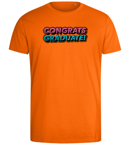 Congrats Graduate Design - Comfort men's fitted t-shirt_ORANGE_front