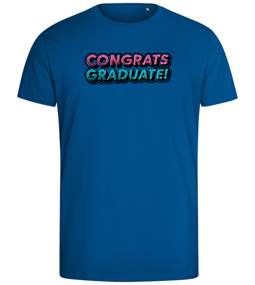 Congrats Graduate Design - Comfort men's fitted t-shirt_ROYAL_front