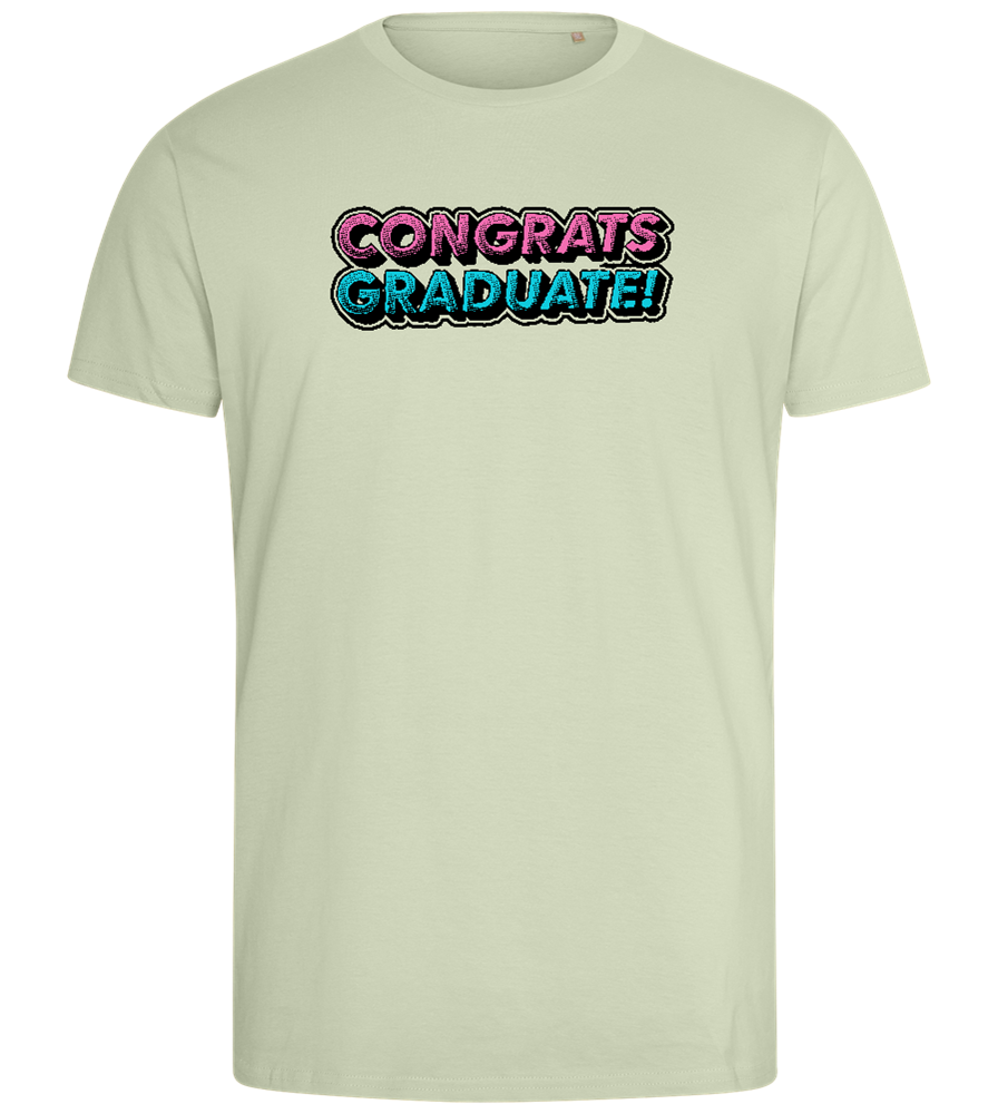 Congrats Graduate Design - Comfort men's fitted t-shirt_SILESTONE_front