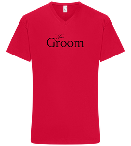 The Groom Design - Basic men's v-neck t-shirt