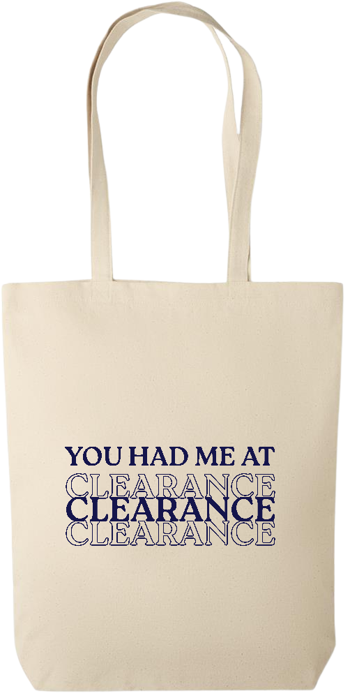 Clearance Design - Premium canvas cotton tote bag_BEIGE_front