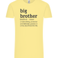 Big Brother Meaning Design - Comfort Unisex T-Shirt_AMARELO CLARO_front
