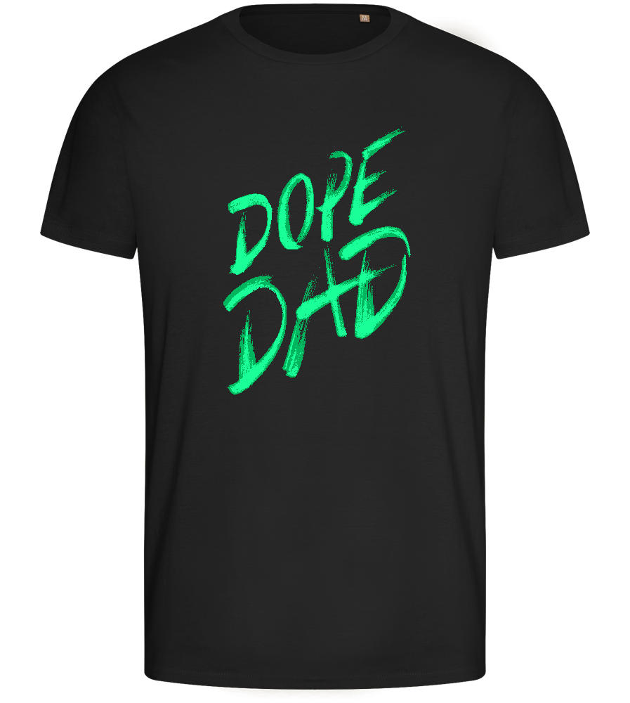 Dope Dad Design - Basic men's fitted t-shirt_DEEP BLACK_front