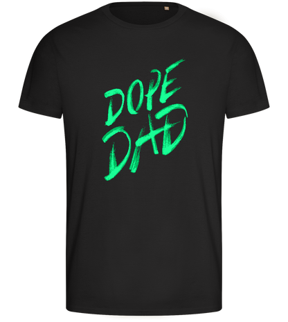 Dope Dad Design - Basic men's fitted t-shirt_DEEP BLACK_front