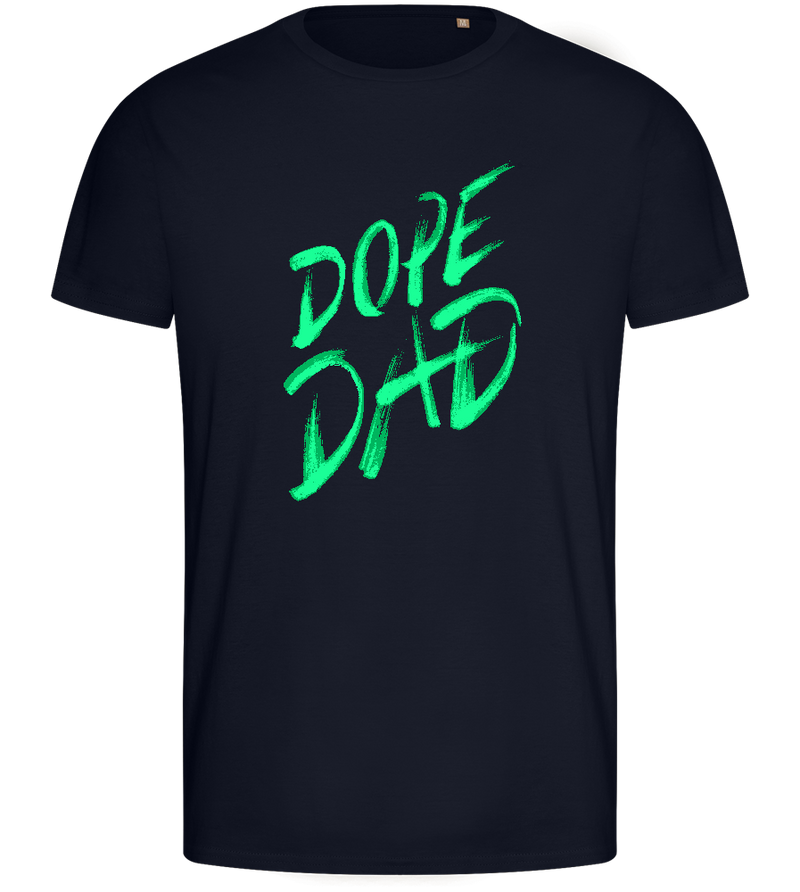 Dope Dad Design - Basic men's fitted t-shirt_FRENCH NAVY_front