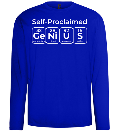 Periodic Table Genius Design - Comfort men's long sleeve t-shirt_OVERSEAS_front