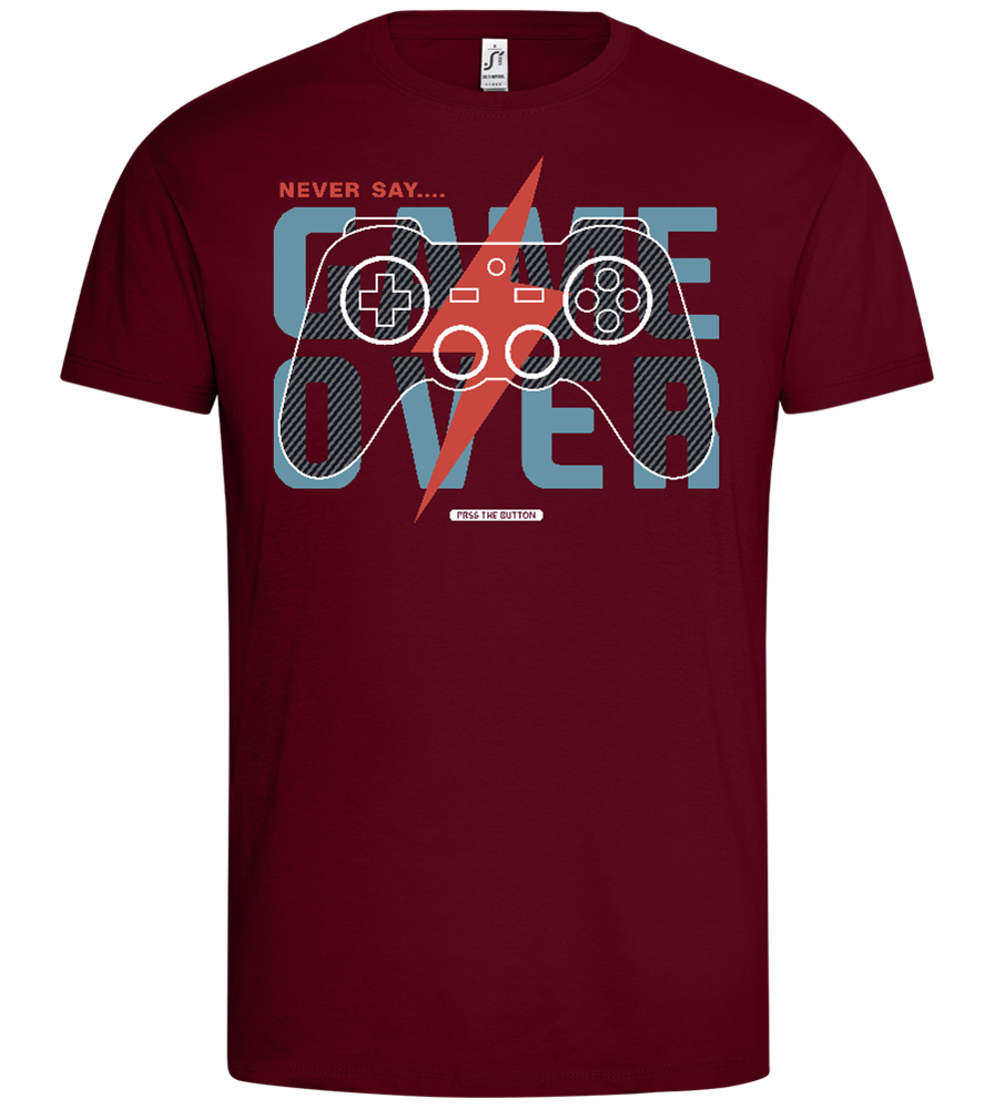 Never Quit Gaming Design - Premium men's t-shirt_CHILE_front