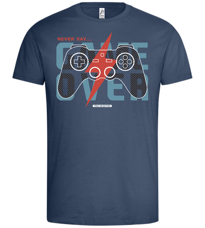 Never Quit Gaming Design - Premium men's t-shirt_DENIM_front