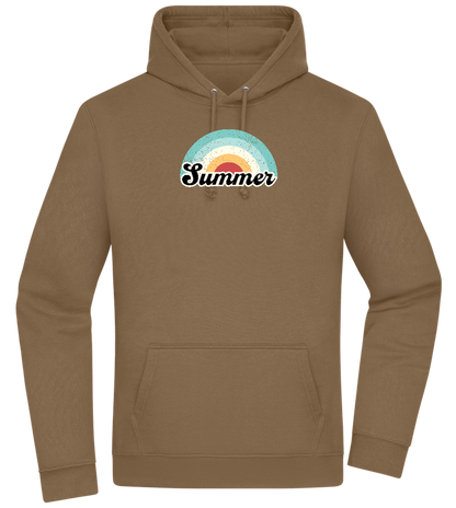 Summer Rainbow Design - Premium Essential Unisex Hoodie_ARMY_front