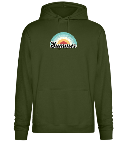 Summer Rainbow Design - Premium Essential Unisex Hoodie_ARMY_front