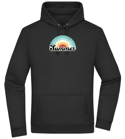 Summer Rainbow Design - Premium Essential Unisex Hoodie_BLACK_front