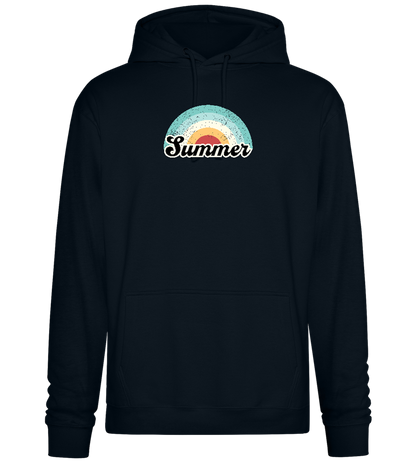 Summer Rainbow Design - Premium Essential Unisex Hoodie_BLACK_front