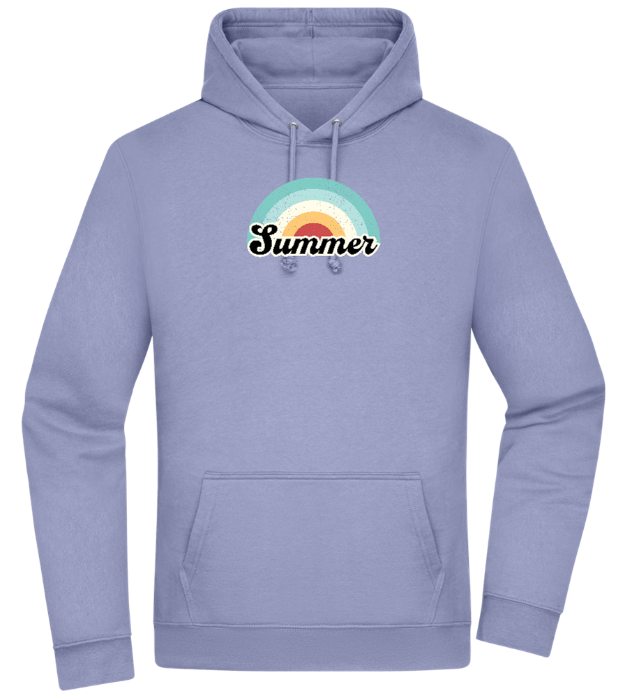 Summer Rainbow Design - Premium Essential Unisex Hoodie_BLUE_front