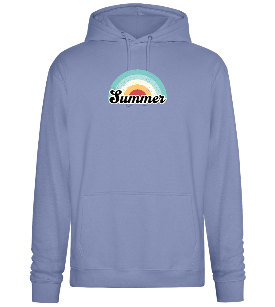 Summer Rainbow Design - Premium Essential Unisex Hoodie_BLUE_front