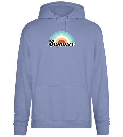 Summer Rainbow Design - Premium Essential Unisex Hoodie_BLUE_front