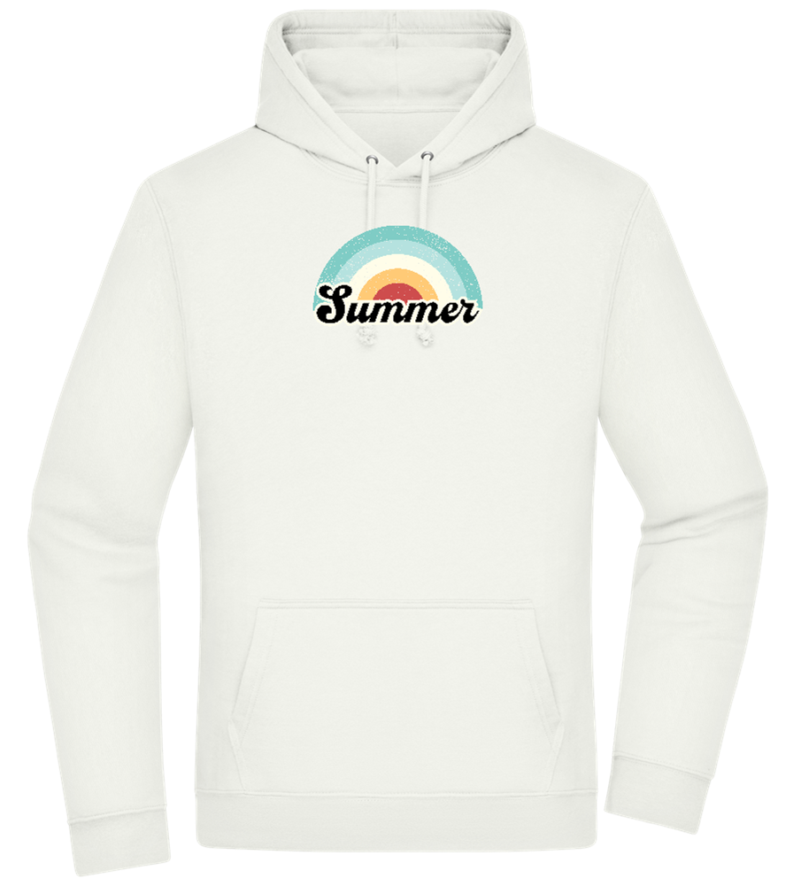 Summer Rainbow Design - Premium Essential Unisex Hoodie_CREAMY GREEN_front