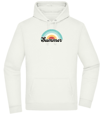 Summer Rainbow Design - Premium Essential Unisex Hoodie_CREAMY GREEN_front