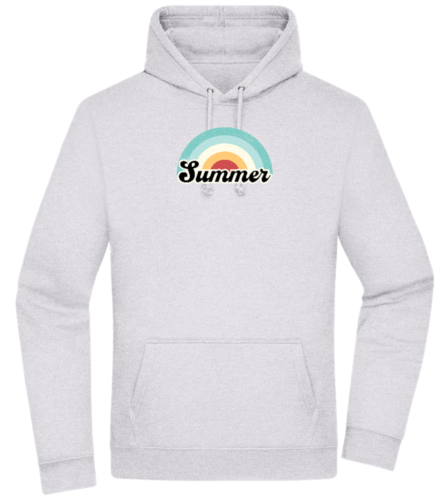 Summer Rainbow Design - Premium Essential Unisex Hoodie_ORION GREY II_front