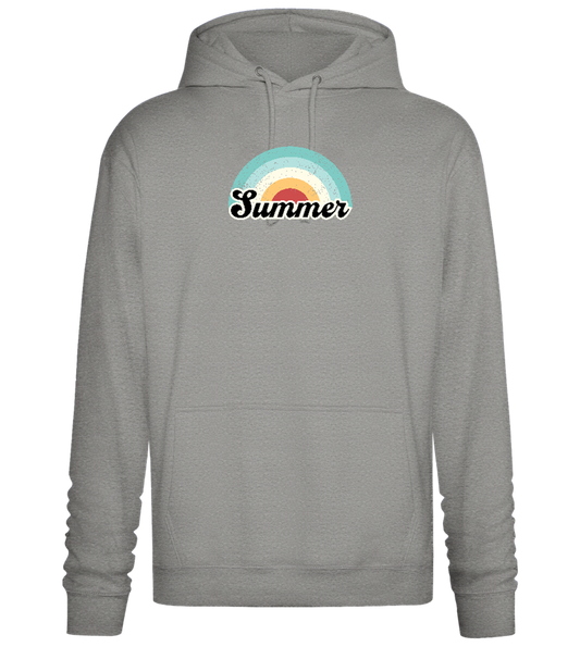 Summer Rainbow Design - Premium Essential Unisex Hoodie_ORION GREY II_front