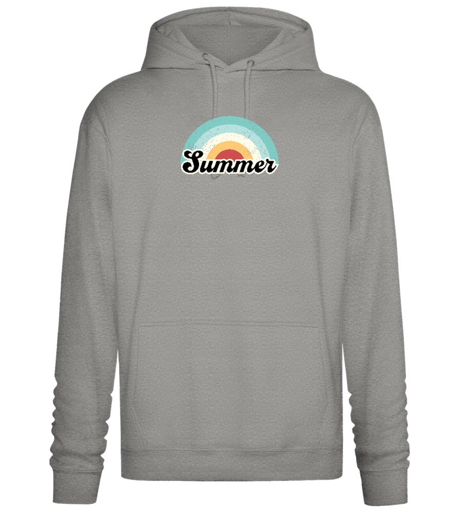 Summer Rainbow Design - Premium Essential Unisex Hoodie_ORION GREY II_front