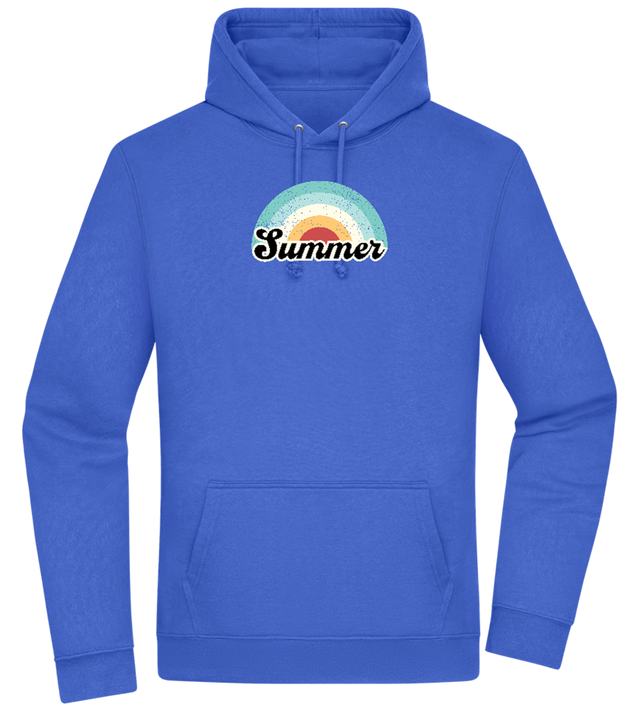 Summer Rainbow Design - Premium Essential Unisex Hoodie_ROYAL_front