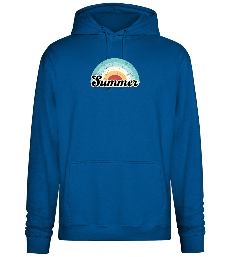 Summer Rainbow Design - Premium Essential Unisex Hoodie_ROYAL_front