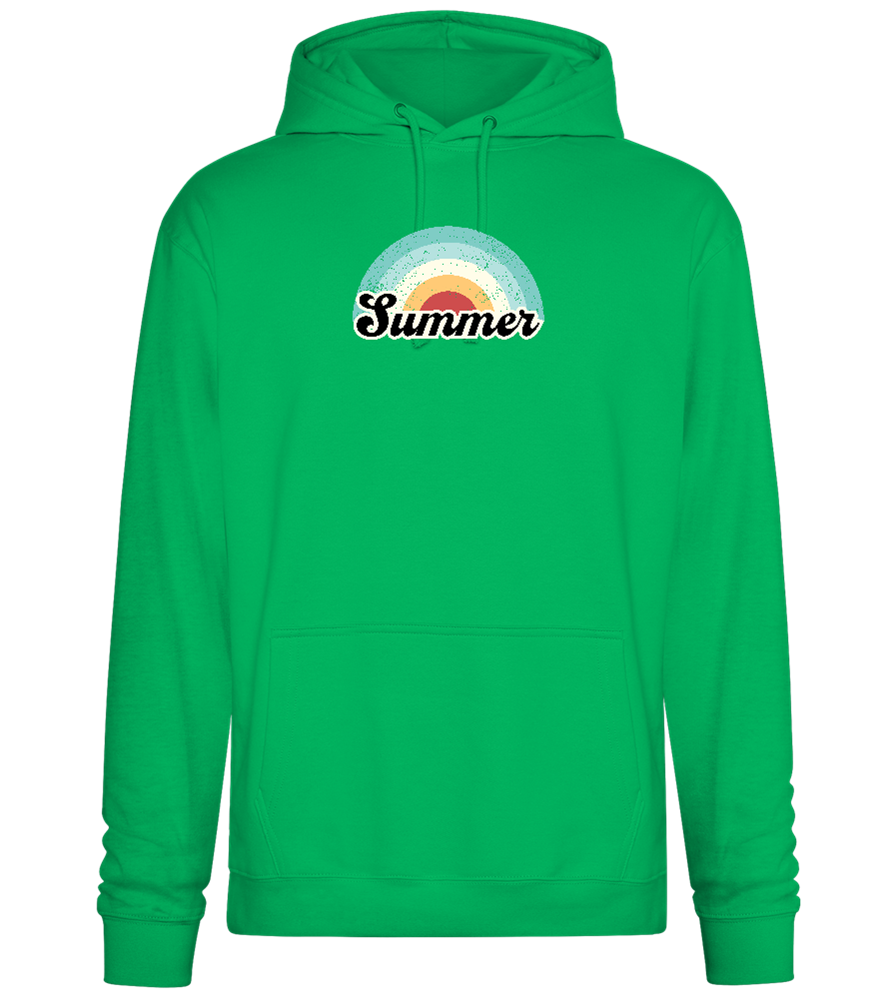 Summer Rainbow Design - Premium Essential Unisex Hoodie_SPRING GREEN_front