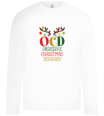 OCD Obsessive Christmas Disorder Design - Premium kids long sleeve t-shirt_WHITE_front