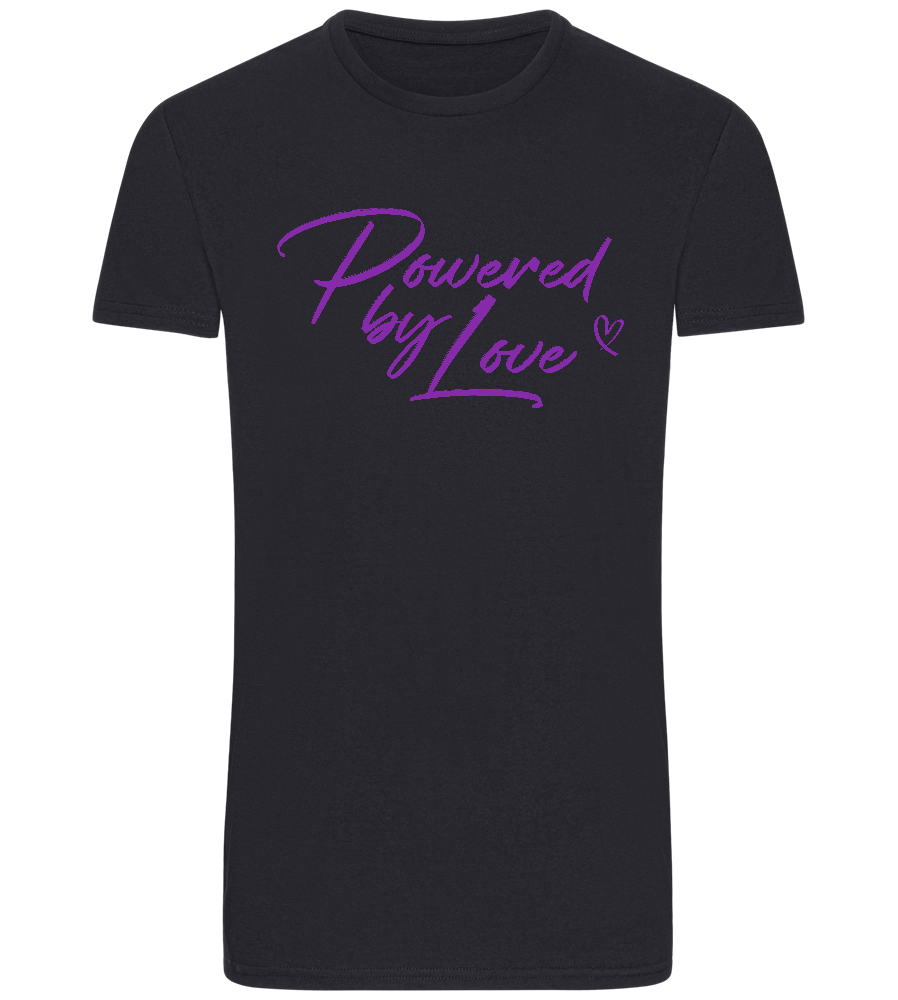 Powered By Love Design - Basic Unisex T-Shirt_FRENCH NAVY_front