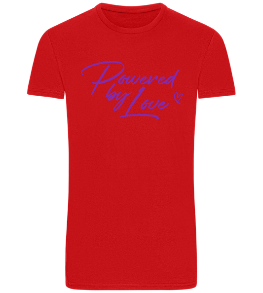 Powered By Love Design - Basic Unisex T-Shirt_RED_front
