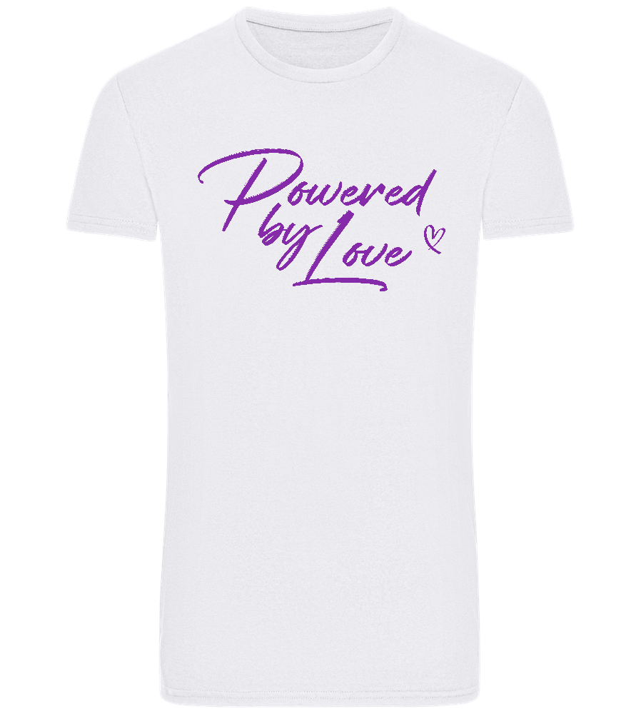 Powered By Love Design - Basic Unisex T-Shirt_WHITE_front