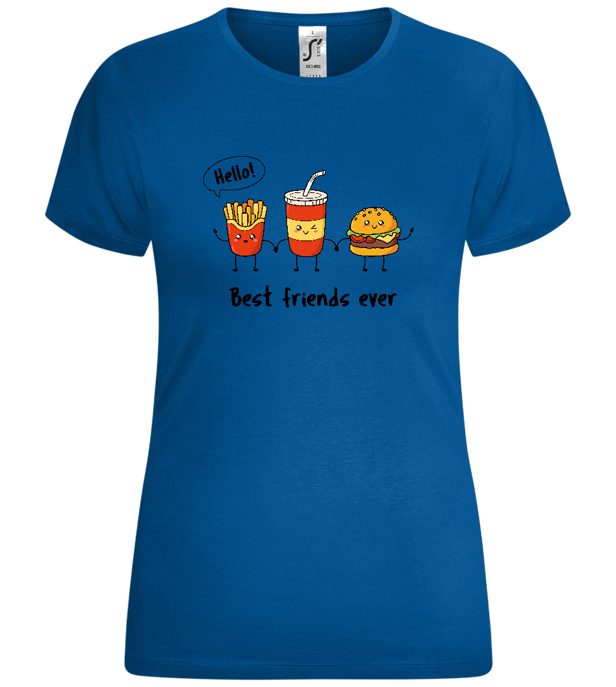 Best Friends Ever Food Design - Comfort women's t-shirt_ROYAL_front