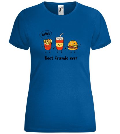 Best Friends Ever Food Design - Comfort women's t-shirt_ROYAL_front