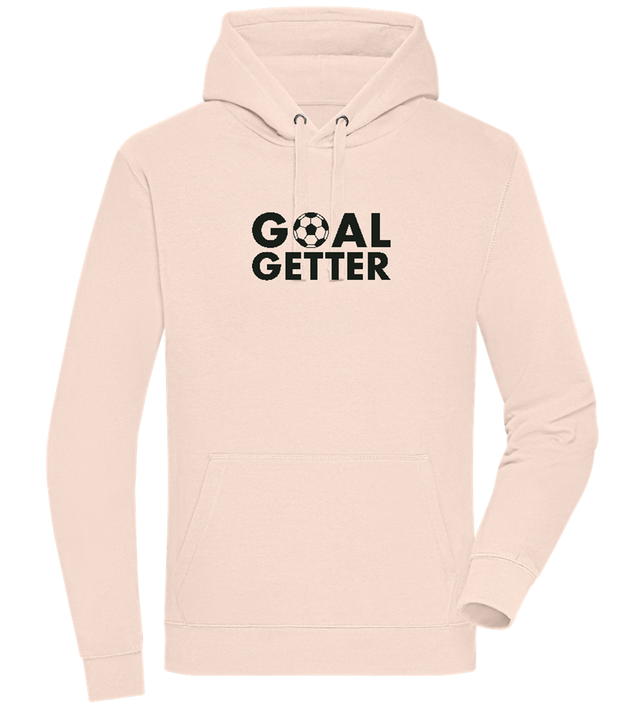 Goal Getter Design - Premium unisex hoodie_LIGHT PEACH ROSE_front
