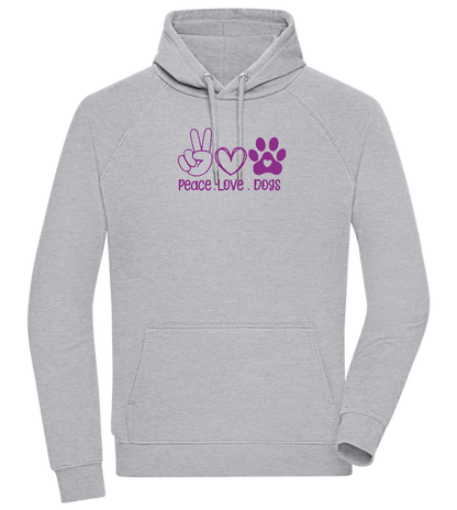 Peace Love Dogs Design - Comfort unisex hoodie_ORION GREY II_front