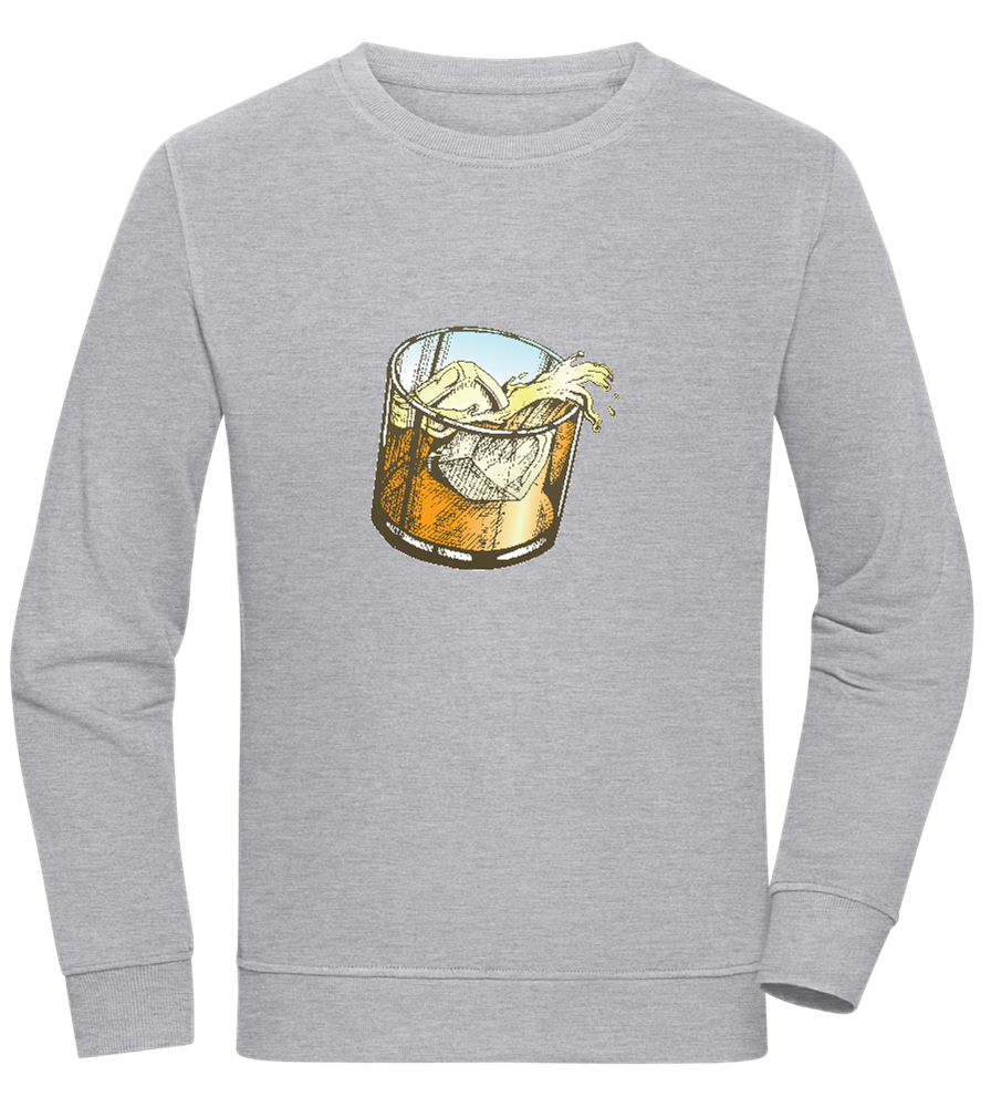 Whiskey Glass Design - Comfort unisex sweater_ORION GREY II_front