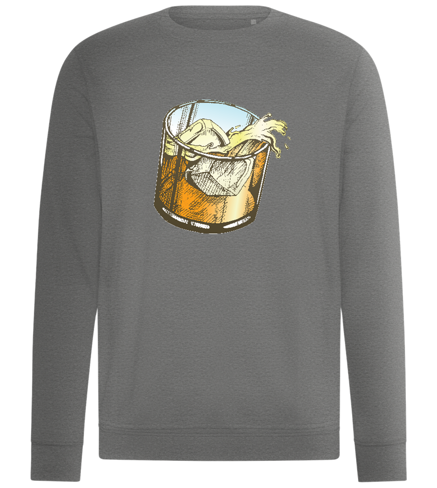 Whiskey Glass Design - Comfort unisex sweater_ORION GREY II_front