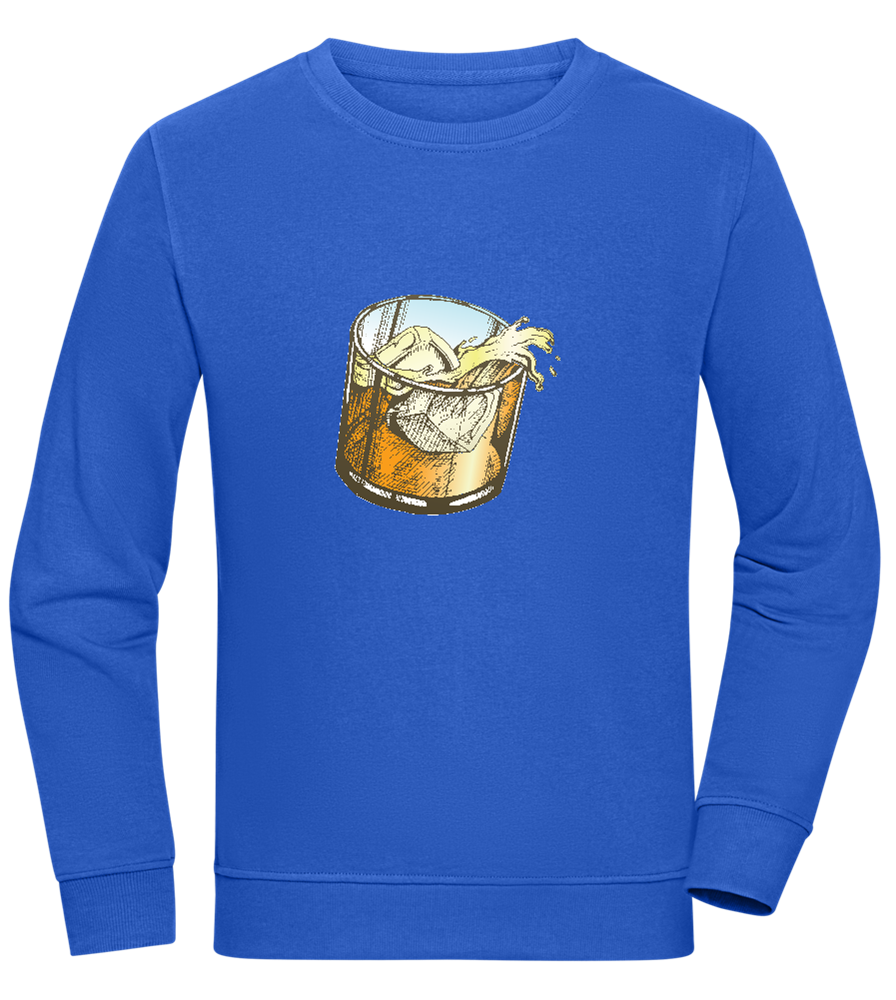 Whiskey Glass Design - Comfort unisex sweater_ROYAL_front