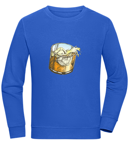 Whiskey Glass Design - Comfort unisex sweater_ROYAL_front