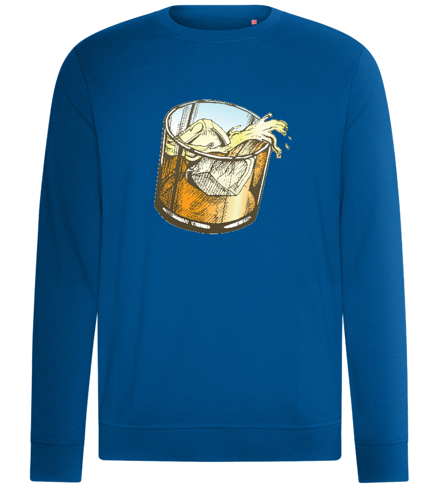 Whiskey Glass Design - Comfort unisex sweater_ROYAL_front